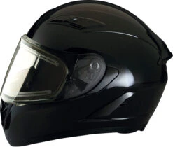 Z1R Strike Ops Full Face Snow Helmet Electric Shield Gloss Black