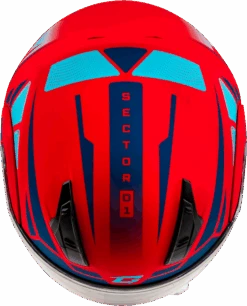 Gmax MD-04 Snow Helmet Sector Matte Red Blue Electric Shield -HJC Store 8098 64dd0de7f10ac