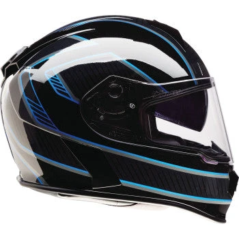 Z1R Warrant Full Face Bluetooth Helmet Amplify Black/Blue 5 Z1R Warrant Full Face Bluetooth Helmet Amplify Black/Blue - Image 3