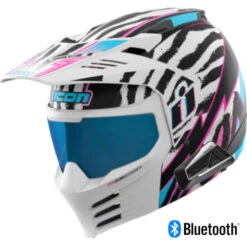 Icon Elsinore Bluetooth Helmet Rad Dawn White