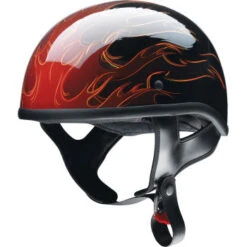 Z1R CC Beanie Half Shell Helmet Hellfire Red