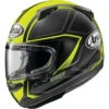 Arai Quantum-X Full Face Helmet Spine Graphic Fuorescent Yellow -HJC Store 886475QuanXSpineFloYel ZM740x680