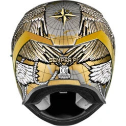Icon Airform Full Face Helmet Semper Fi - Gold -HJC Store 89CA5724 FE63 41F8 868C 75851ED5C60E