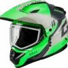 Gmax GM-11S Ronin Snow Helmet Green Dual Lens -HJC Store 907d 64d2b6c0d1c50
