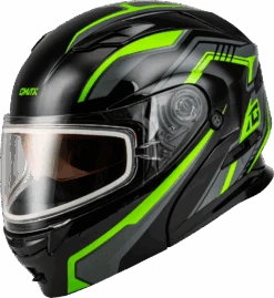 Gmax MD-01S Transistor Modular Snow Helmet Black Grey Green -HJC Store 944e 64f0f624158e9