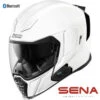Icon Airflite Sena Spider Bluetooth Helmet Gloss White -HJC Store Airflite White Sena Spider