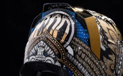 Icon Airflite Day Tripper Graphic Gold Bluetooth Full Face Helmet -HJC Store AirfliteDayTripperDetail8 1