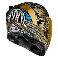 Icon Airflite Day Tripper Graphic Gold Full Face Helmet -HJC Store AirfliteDayTripperGoldBack