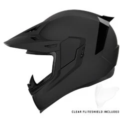 Icon Airflite Moto Helmet Rubatone Black -HJC Store AirfliteMotoBlackProfile