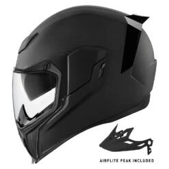 Icon Airflite Moto Helmet Rubatone Black -HJC Store AirfliteMotoHelmetWithShield