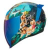 Icon Airflite Pleasuredome 4 Graphic Blue Full Face Helmet -HJC Store AirflitePleasuredome4BlueProfile 0101 XXXX