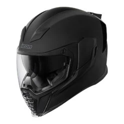 Icon Airflite Full Face Helmet Rubatone 2 Clear Shields -HJC Store AirfliteRubatoneBlackFront 1