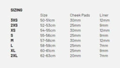 HJC C10 Full Face Helmet Gloss Black -HJC Store C10 SizingChart 1