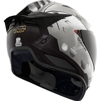 Icon Domain Full Face Helmet Future Proof Gray 4 Icon Domain Full Face Helmet Future Proof Gray - Image 2