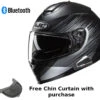 HJC C70 Full Face Bluetooth Helmet Sway MC-5SF -HJC Store HJC C70 Sway MC5SF ChinCurtain Bluetooth
