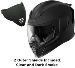 Icon Airflite Full Face Helmet Rubatone Dark Smoke Shield