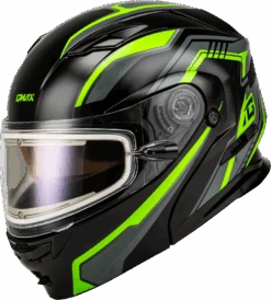 Gmax MD-01S Transistor Snow Helmet Green Black Electric Shield -HJC Store a78f 64f0f75a8c9e3 1