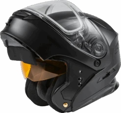 Gmax MD-01S Modular Snow Helmet Matte Black Dual Lens
