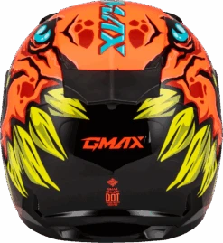 Gmax GM-49Y Youth Full Face Helmet Drax Graphic Orange Dual Lens -HJC Store aad5 64dbee3ad144f
