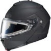 HJC C91 Modular Snow Helmet Flat Black Electric Shield -HJC Store apiexfxdj 23711.1596235268