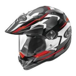Arai XD4 Dual Sport Helmet Depart Graphic Black Silver Frost
