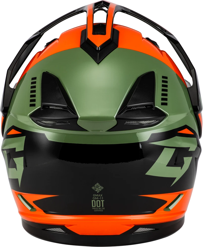 Gmax GM-11S Ronin Snow Helmet Orange Dual Lens 6 Gmax GM-11S Ronin Snow Helmet Orange Dual Lens - Image 4
