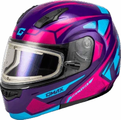 Gmax MD-04 Snow Helmet Sector Gloss Violet Pink Electric Shield -HJC Store b3d7 64dd0e075fb8c