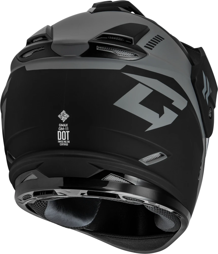 Gmax GM-11S Ronin Snow Helmet Matte Black Silver Electric Shield 5 Gmax GM-11S Ronin Snow Helmet Matte Black Silver Electric Shield - Image 3