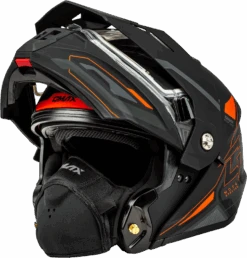 Gmax MD-74S Spectre Snow Helmet Matte Black Red Electric Shield