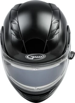 Gmax MD-01S Snow Helmet Gloss Black Electric Shield And Dual Lens -HJC Store c449 5b4d08e8ef93f 2