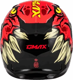 Gmax GM-49Y Youth Full Face Helmet Drax Graphic Red Electric Shield -HJC Store c9e5 64dbee9b67de4