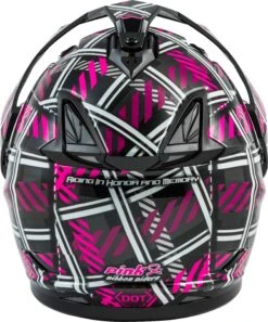 Gmax GM11S Ladies Dual Sport Snow Helmet Pink Ribbon Rider -HJC Store d4f8 5b92b3e39a7d9