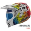 Icon Elsinore Bluetooth Helmet Elsinore Helmet Doodle 3 White 2 Icon Elsinore Bluetooth Helmet Elsinore Helmet Doodle 3 White -HJC Store doodle3withbluetooth