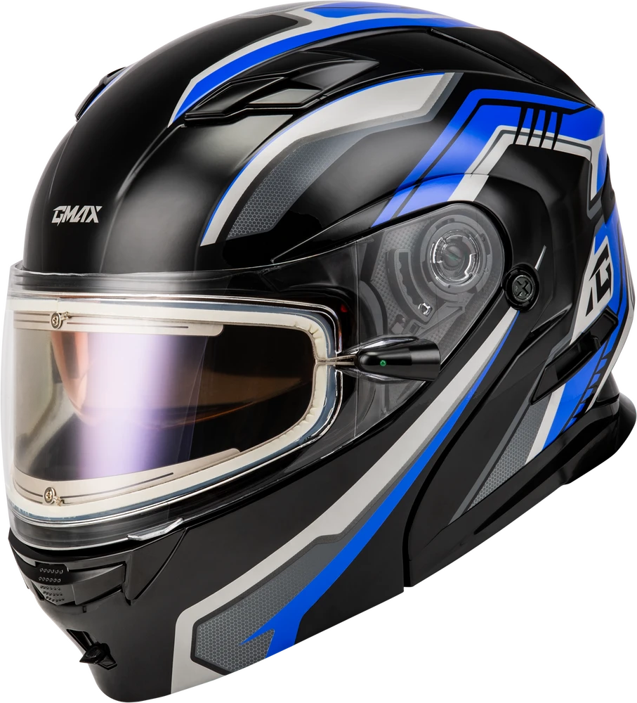 Gmax MD-01S Transistor Snow Helmet Blue Black Electric Shield 4 Gmax MD-01S Transistor Snow Helmet Blue Black Electric Shield - Image 2