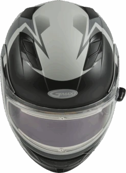 Gmax MD-01S Snow Helmet Descendant Matte Gray Silver Electric Shield And Dual Lens -HJC Store e700 5fa3040108646