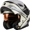 Gmax MD-01S Transistor Modular Snow Helmet White Black -HJC Store e880 64f0f69eaaf23