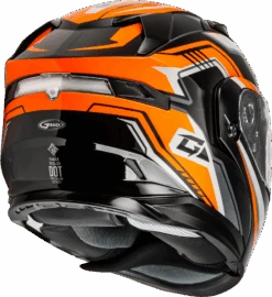 Gmax MD-01S Transistor Snow Helmet Orange Black Electric Shield And Dual Lens -HJC Store ee44 64f0f6835fe36