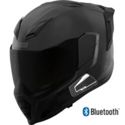 Icon Ultraflite Full Face Bluetooth Helmet Rizz Rizz MIPS Matte Black