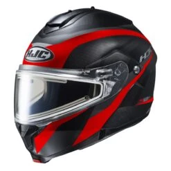 HJC C91 Modular Snow Helmet Taly Graphic MC1 Red Electric Shield