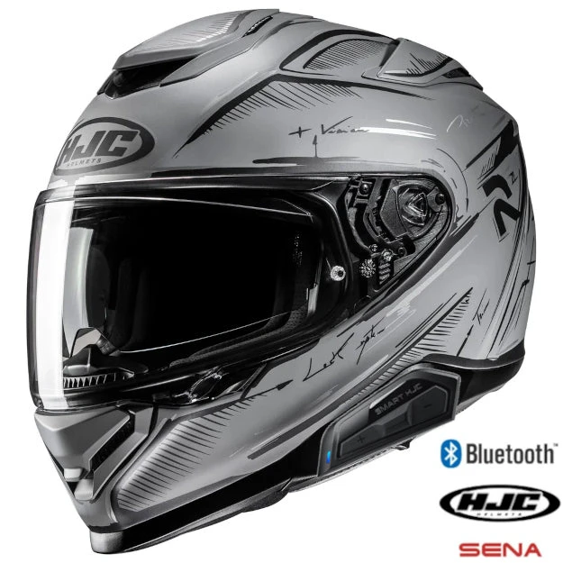 HJC RPHA 71 Full Face Bluetooth Helmet Teth MC5SF 3 HJC RPHA 71 Full Face Bluetooth Helmet Teth MC5SF