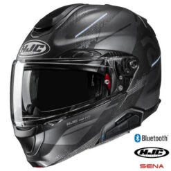 HJC RPHA 91S Modular Helmet Blat Graphic MC-5SF 11b Installed