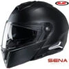 HJC I90 Modular Sena Smart 20b Bluetooth Helmet Matte Black 1 HJC I90 Modular Sena Smart 20b Bluetooth Helmet Matte Black -HJC Store i90 matteback 20b installed