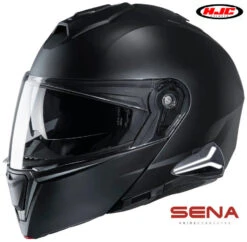 HJC I90 Modular Sena Smart 20b Bluetooth Helmet Matte Black