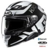 HJC F71 Full Face Bluetooth Helmet Bard MC-5 11b Installed