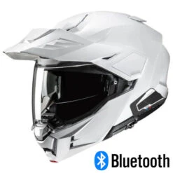 HJC I80 Dual Sport Modular Bluetooth Helmet Gloss White