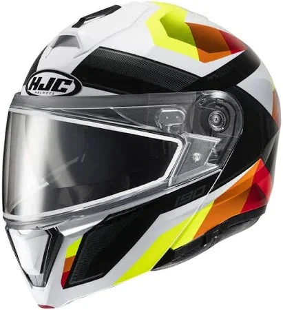 HJC I90 Modular Snow Helmet Lark Graphic MC-3H Dual Lens 3 HJC I90 Modular Snow Helmet Lark Graphic MC-3H Dual Lens